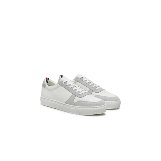 Sneakersy Tommy Hilfiger Premium Corporate Lth Mix FM0FM05244 Biały Tommy Hilfiger 45 eobuwie.pl