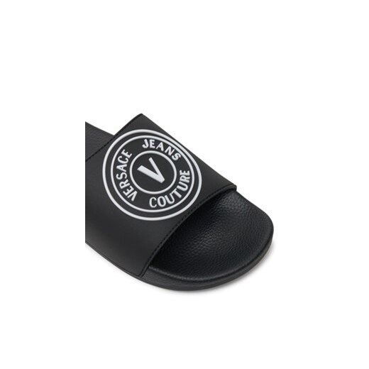 Klapki Versace Jeans Couture 77YA3SQ3 Czarny 39 eobuwie.pl