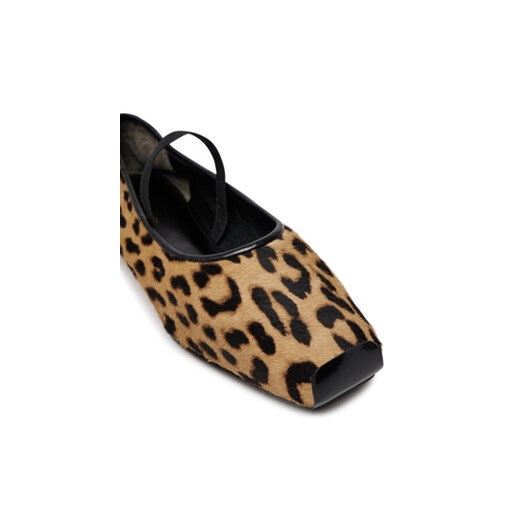 Baleriny Tory Burch Runway Ballet 165476 Brązowy Tory Burch 38 eobuwie.pl