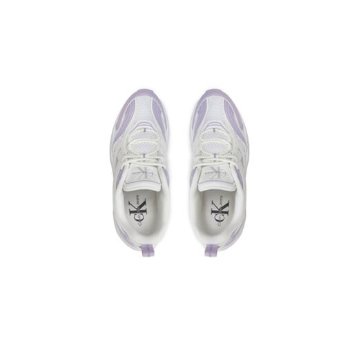 Sneakersy Calvin Klein Jeans Retro Tennis Low Lace Mh Ml Mtl YW0YW01463 Biały 37 eobuwie.pl