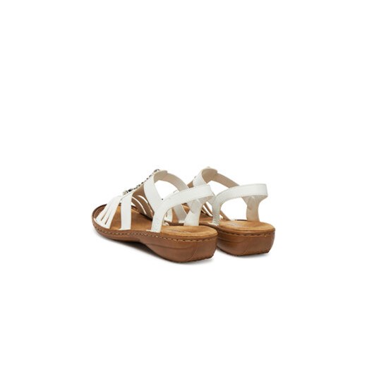 Sandały Rieker 60839-80 Biały Rieker 41 eobuwie.pl