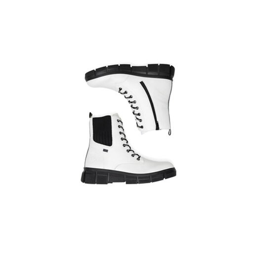 Botki Rieker X3414-80 Biały Rieker 41 eobuwie.pl