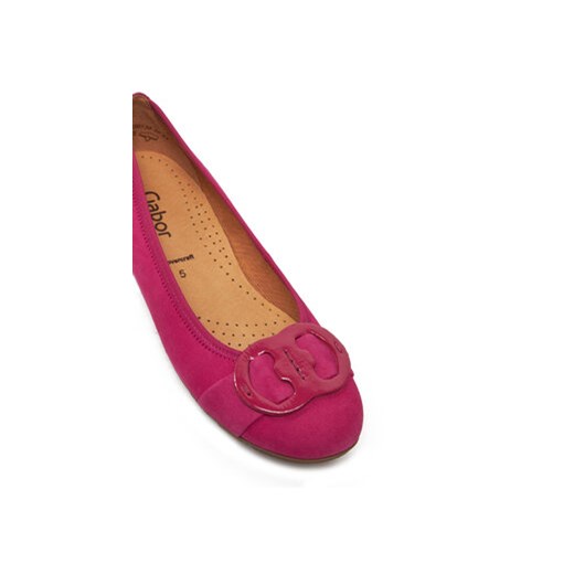 Baleriny Gabor 64.163.10 Różowy Gabor 35 eobuwie.pl