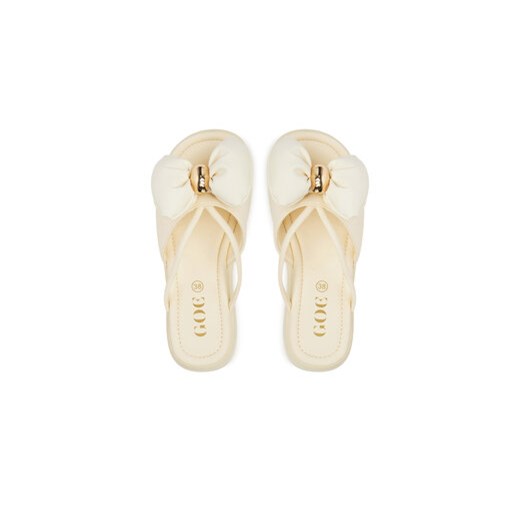 Klapki GOE RR2N4120 Biały Goe 37 eobuwie.pl