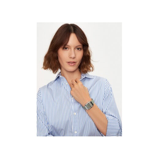 Zegarek Casio A100WEF-3AEF Zielony Casio 00 eobuwie.pl