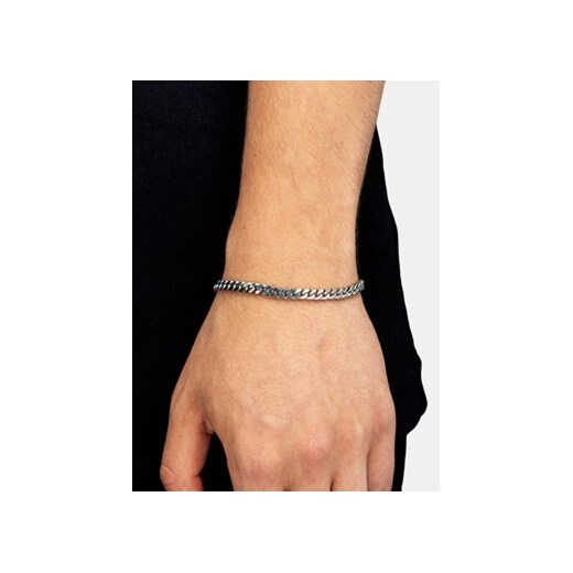 Bransoletka ICED STUFF Curb Cuban Link Białe złoto Iced Stuff 20CM eobuwie.pl