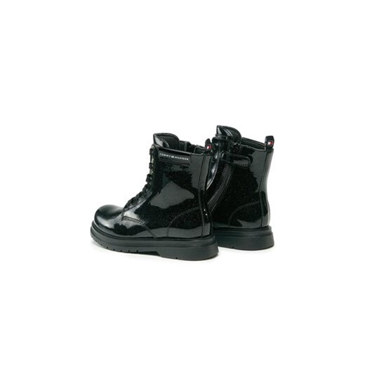 Kozaki Tommy Hilfiger T4A5-33032-1237 M Czarny Tommy Hilfiger 31 eobuwie.pl