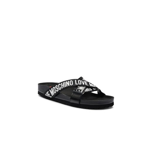 Klapki LOVE MOSCHINO JA28263G0IIX100A Czarny Love Moschino 35 eobuwie.pl
