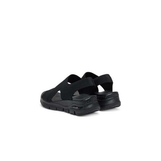 Sandały Skechers Arch Fit-Brightest Day 119458/BBK Czarny Skechers 35 eobuwie.pl