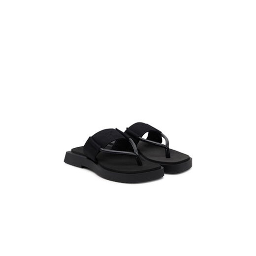 Japonki Calvin Klein Jeans Sq Low Wedge Sandal Rope YW0YW01717 Czarny 38 eobuwie.pl