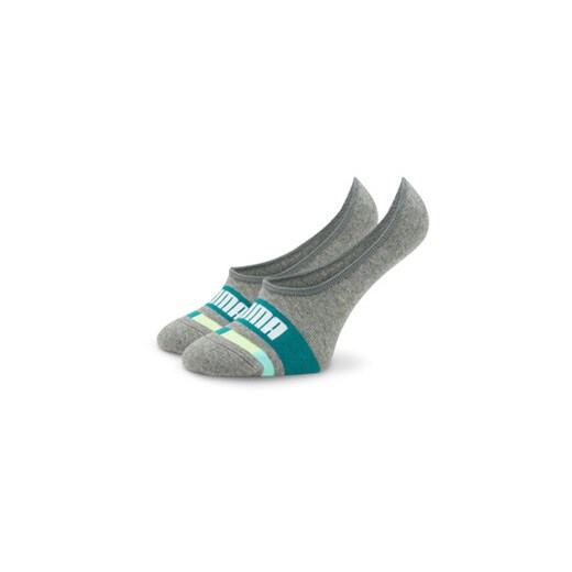 Zestaw 2 par stopek dziecięcych Puma Kids Seasonal Footie 2P 938009 Szary Puma 27_34 eobuwie.pl