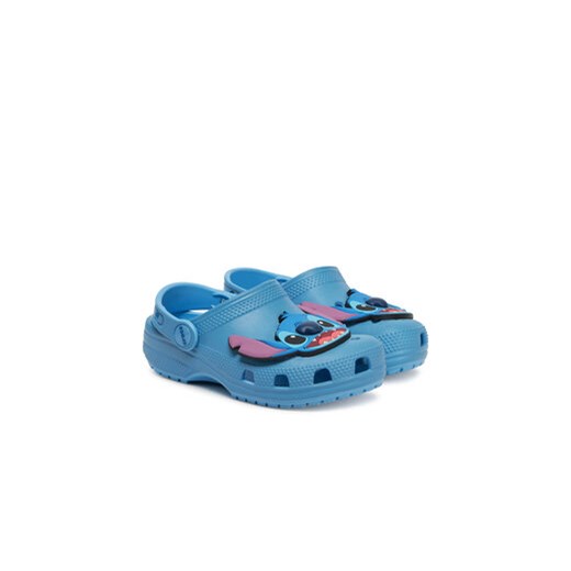 Klapki Crocs Stitch Classic Clog K 209464 Niebieski Crocs 32_33 eobuwie.pl
