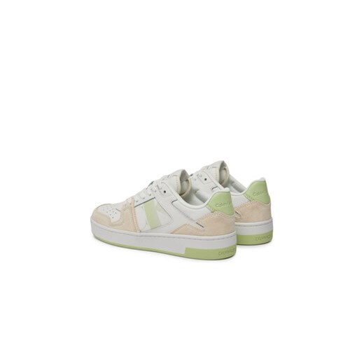 Sneakersy Calvin Klein Jeans Basket Cupsole Lace Mix Nbs Sat YW0YW01446 Biały 39 eobuwie.pl