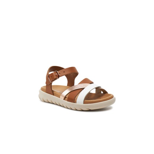 Sandały Geox J Sandal Soleima Gir J45GSA 043CF C6A7F M Brązowy Geox 26 eobuwie.pl
