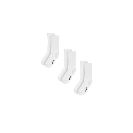Zestaw 3 par wysokich skarpet unisex Sprandi 0UB-001-AW23 (3-pack) Biały Sprandi 32_35 eobuwie.pl