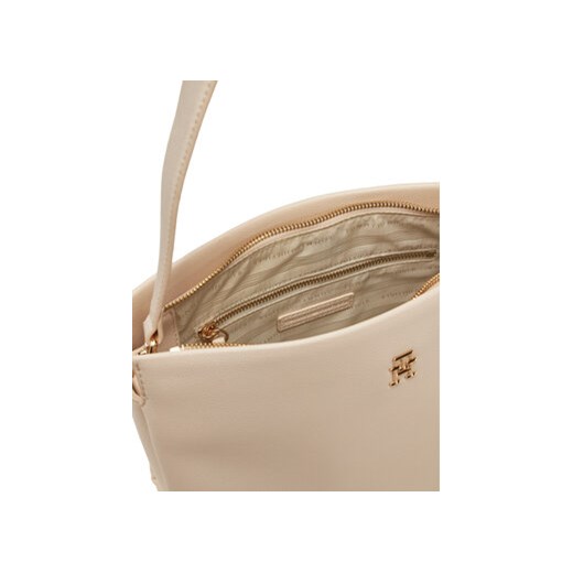 Torebka Tommy Hilfiger Th Legacy Med Satchel AW0AW17173 Écru Tommy Hilfiger 00 eobuwie.pl
