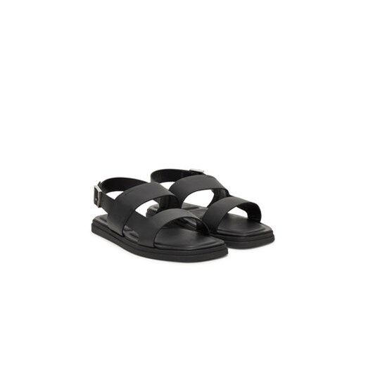 Sandały Calvin Klein Back Strap W/ Buckle HM0HM01736 Czarny Calvin Klein 43 eobuwie.pl