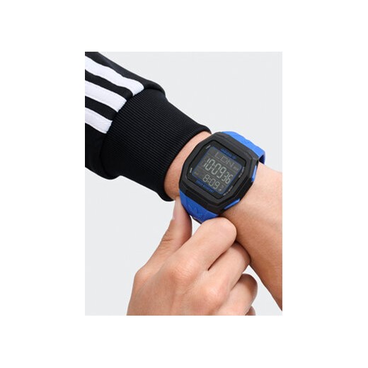 Zegarek adidas Tech One AOST24565 Niebieski 00 eobuwie.pl
