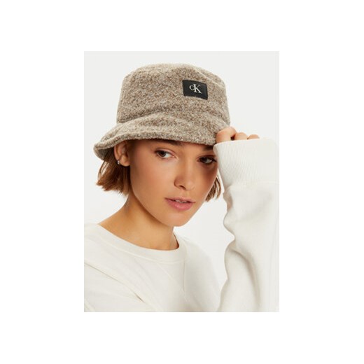 Kapelusz Calvin Klein K60K612754 Beżowy Calvin Klein 00 eobuwie.pl