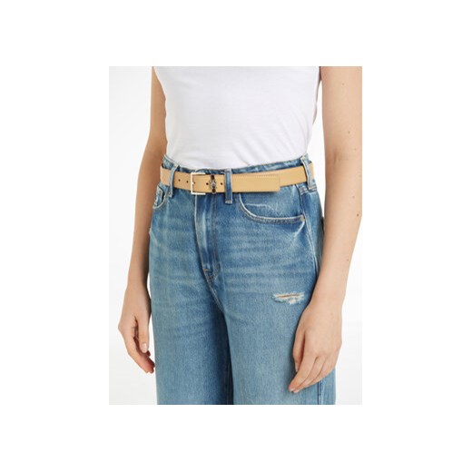 Pasek Damski Tommy Hilfiger Th Square 3.0 AW0AW16188 Beżowy Tommy Hilfiger 70 eobuwie.pl