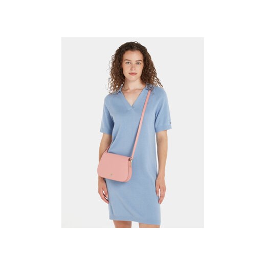 Torebka Tommy Hilfiger Th Spring Chic Flap Crossover AW0AW15974 Różowy Tommy Hilfiger 00 eobuwie.pl
