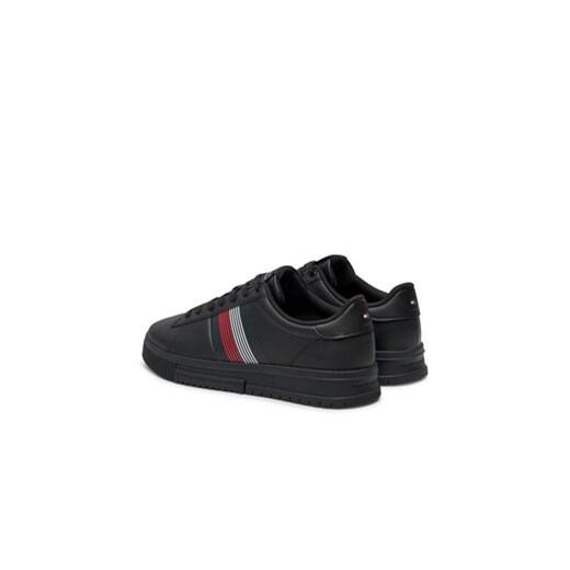 Sneakersy Tommy Hilfiger Supercup Lth Seasonal FM0FM05129 Czarny Tommy Hilfiger 42 eobuwie.pl