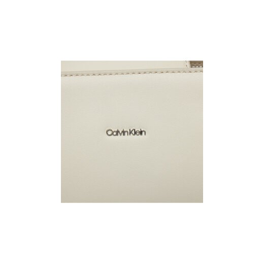 Torebka Calvin Klein Ck Must Shopper Md_Pu/Nubuck K60K611677 Szary Calvin Klein 00 eobuwie.pl
