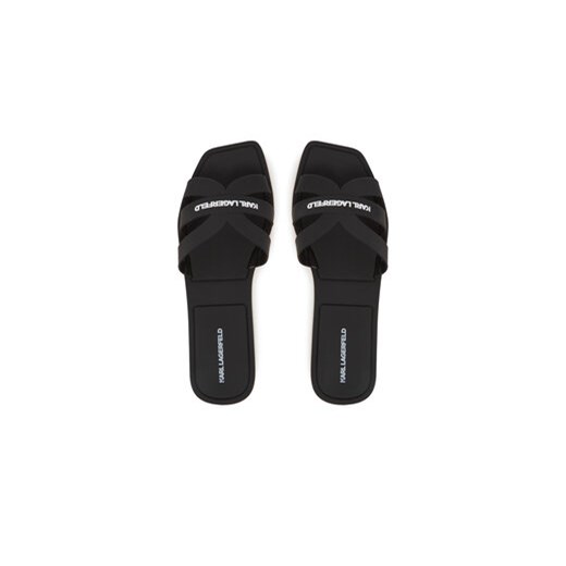 Klapki KARL LAGERFELD Jelly IV KL80025 Czarny Karl Lagerfeld 39 eobuwie.pl