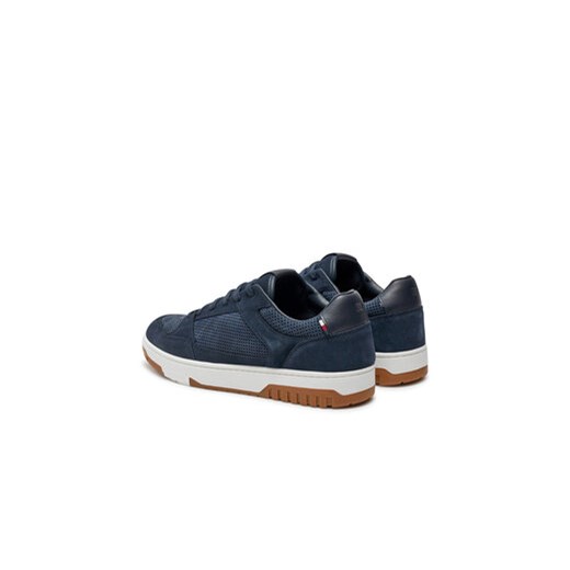 Sneakersy Tommy Hilfiger Th Basket Best Nubuck Mix FM0FM05119 Granatowy Tommy Hilfiger 40 eobuwie.pl