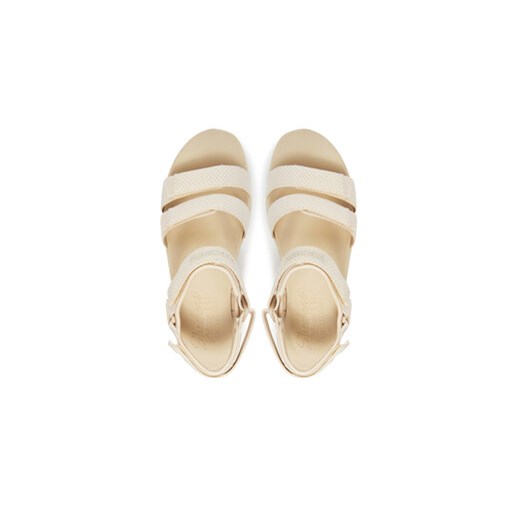 Sandały Skechers D'Lux Walker-Going-Out Vibes 119828/NAT Beżowy Skechers 41 eobuwie.pl