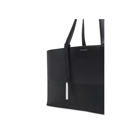 Torebka Calvin Klein Ck Mixmedia Shopper_Mono K60K613166 Czarny Calvin Klein 00 eobuwie.pl
