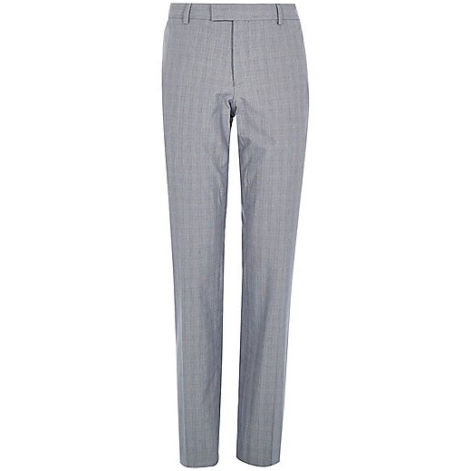 Grey Prince of Wales check trousers river-island  