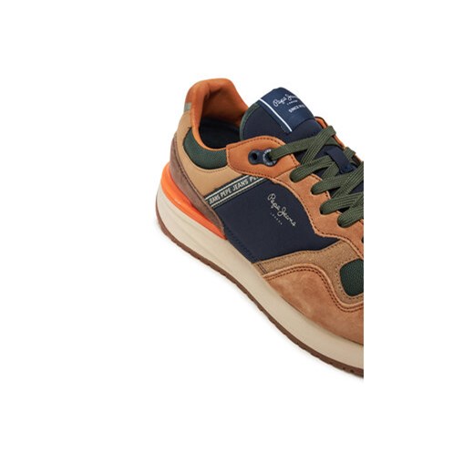 Sneakersy Pepe Jeans Buster Pro M PMS60027 Brązowy Pepe Jeans 40 eobuwie.pl