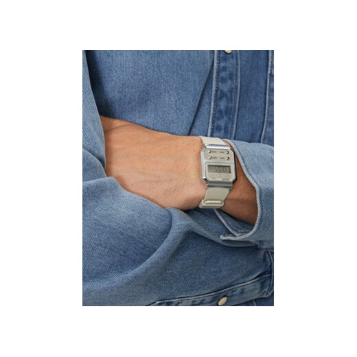 Zegarek Casio A100WEF-8AEF Szary Casio 00 eobuwie.pl