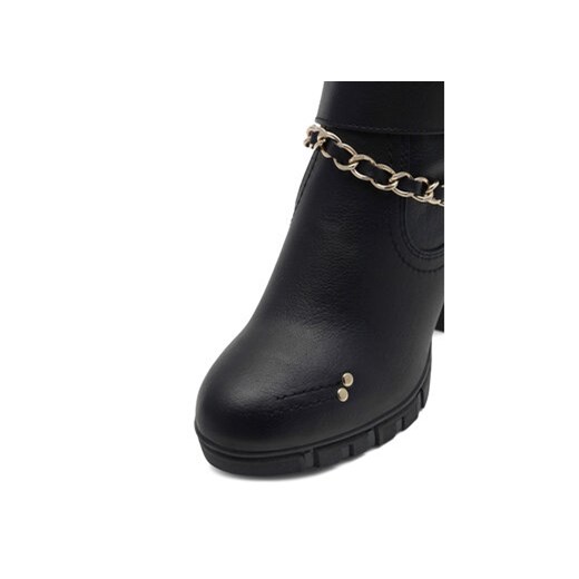 Botki Mustang 1363-505 Czarny Mustang 41 eobuwie.pl