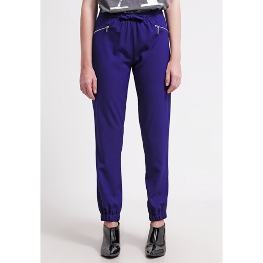 Dorothy Perkins Spodnie materiałowe purple zalando granatowy Odzież
