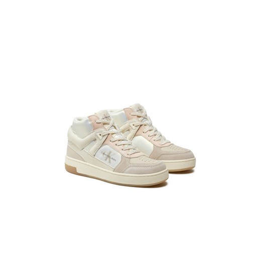 Sneakersy Calvin Klein Jeans Basket Cupsole High Mix Ml Mtr YW0YW01489 Biały 38 eobuwie.pl