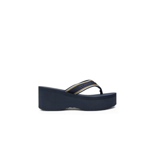 Japonki Tommy Hilfiger Im Platform Beach Sandal FW0FW08236 Granatowy Tommy Hilfiger 40 eobuwie.pl