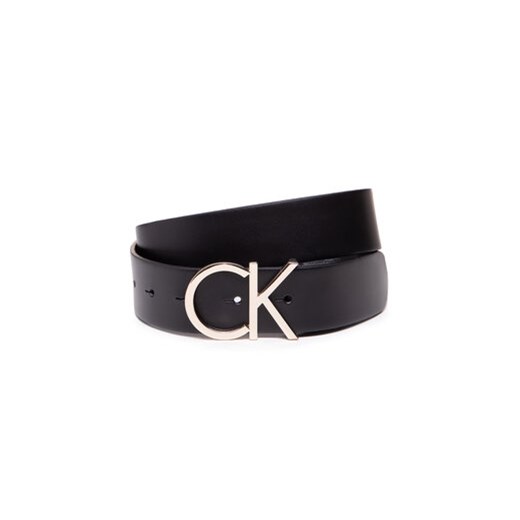 Pasek Damski Calvin Klein Ck Adj.Logo Belt 3.5Cm K60K602141 Czarny Calvin Klein 80 eobuwie.pl