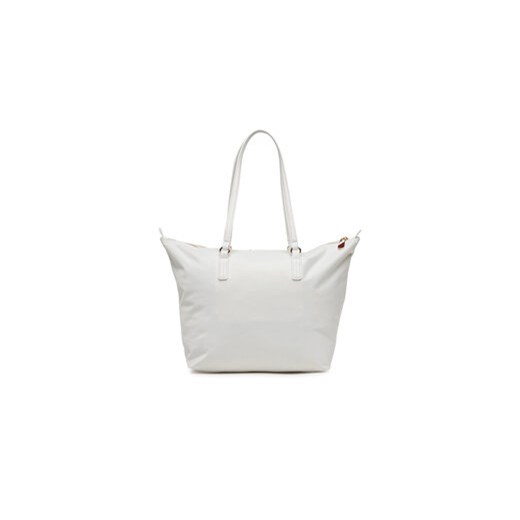 Torebka Tommy Hilfiger Poppy Tote Corp AW0AW17205 Écru Tommy Hilfiger 00 eobuwie.pl