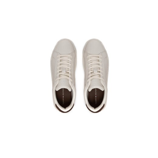 Sneakersy Tommy Hilfiger Court Better Lth FM0FM05322 Écru Tommy Hilfiger 45 eobuwie.pl