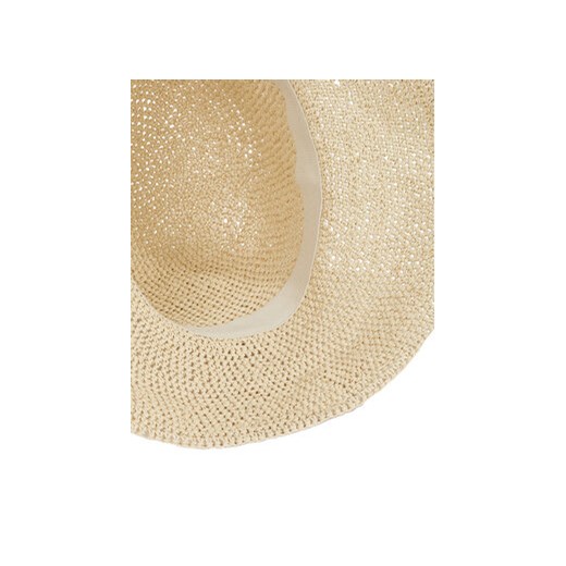 Kapelusz Calvin Klein Wide Brim Straw Bucket Hat K60K612914 Beżowy Calvin Klein 00 eobuwie.pl