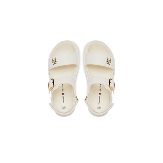 Sandały Tommy Hilfiger T3A2-33785-0326 S Écru Tommy Hilfiger 38 eobuwie.pl