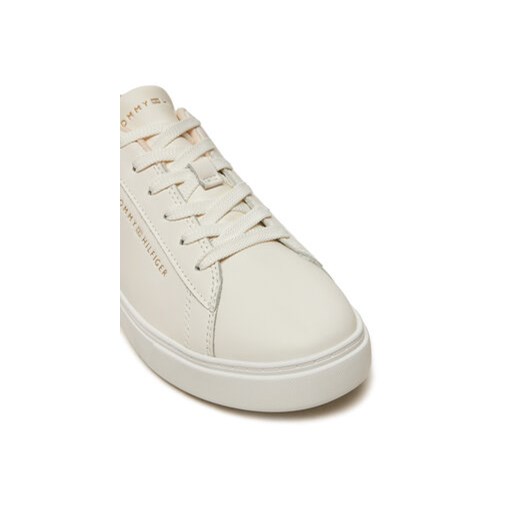 Sneakersy Tommy Hilfiger Essential Court FW0FW08320 Beżowy Tommy Hilfiger 41 eobuwie.pl