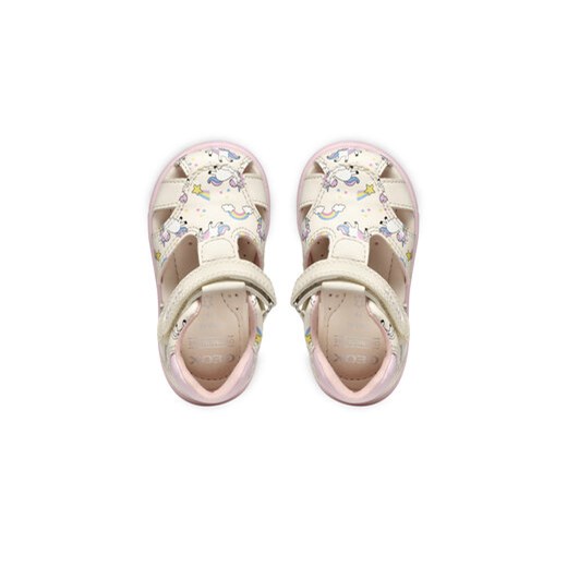 Sandały Geox B Sandal Zapito B556FB 000BC C0175 Beżowy Geox 22 eobuwie.pl