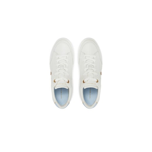 Sneakersy Tommy Hilfiger Essential Chic Court Sneaker FW0FW08322 Biały Tommy Hilfiger 38 eobuwie.pl