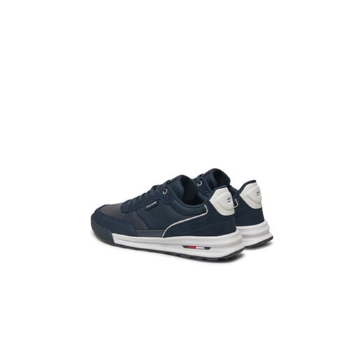 Sneakersy Tommy Hilfiger Retro Runner Mix Rwb FM0FM05371 Granatowy Tommy Hilfiger 45 eobuwie.pl