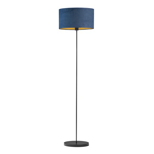 Czarna lampa podłogowa w stylu angielskim WERONA VELUR ze sklepu Lysne w kategorii Lampy podłogowe - zdjęcie 181814265