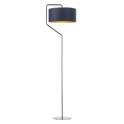 Czarna lampa stojąca do salonu TESALLIA GOLD ze sklepu Lysne w kategorii Lampy podłogowe - zdjęcie 181814535