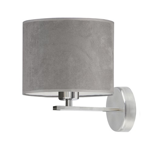 Lampa ścienna z szarym kloszem MEDELIN VELUR ze sklepu Lysne w kategorii Lampy ścienne - zdjęcie 181815739